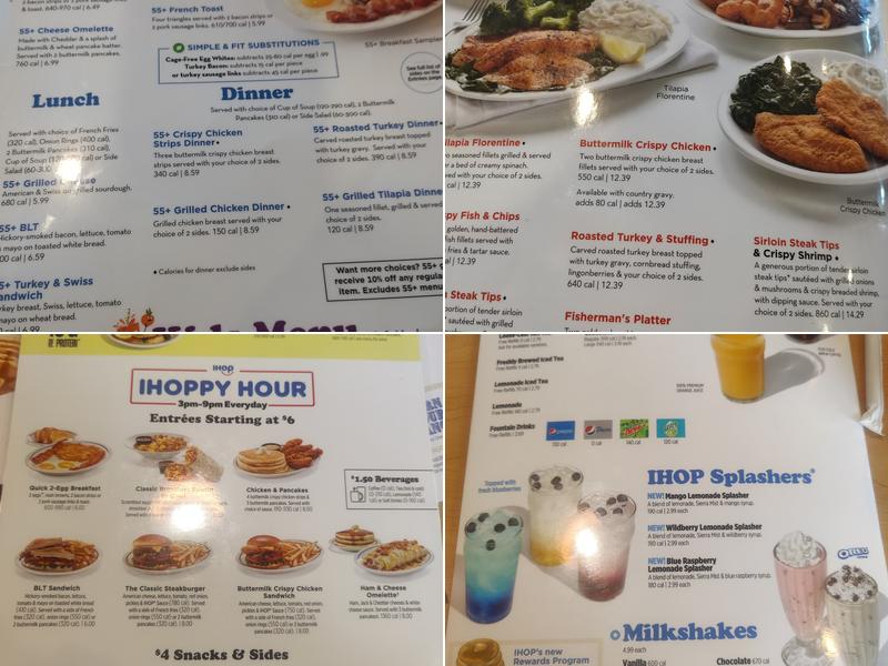 IHOP Menu