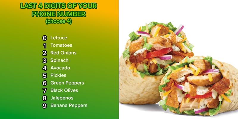 Subway Menu