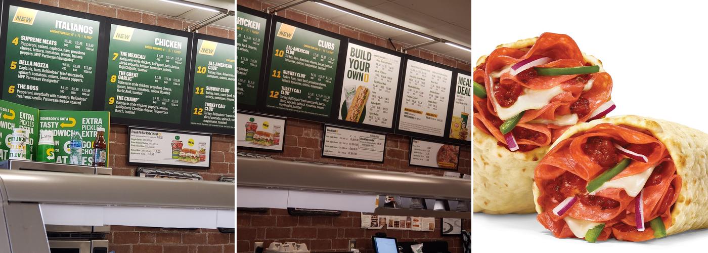 Subway Menu