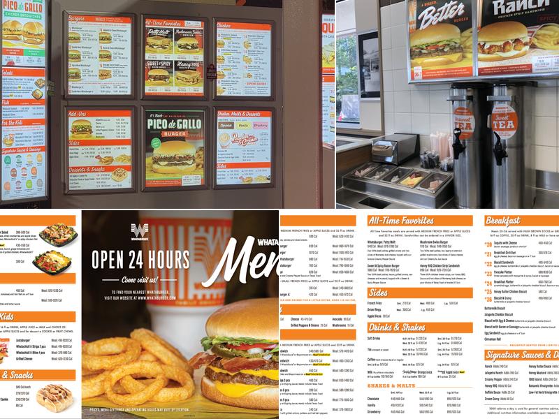 Whataburger Menu