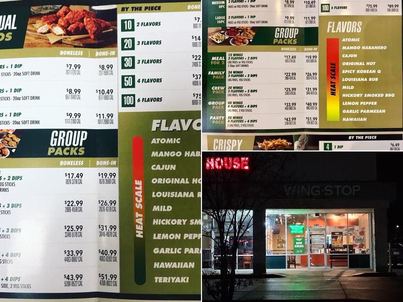 Wingstop Menu