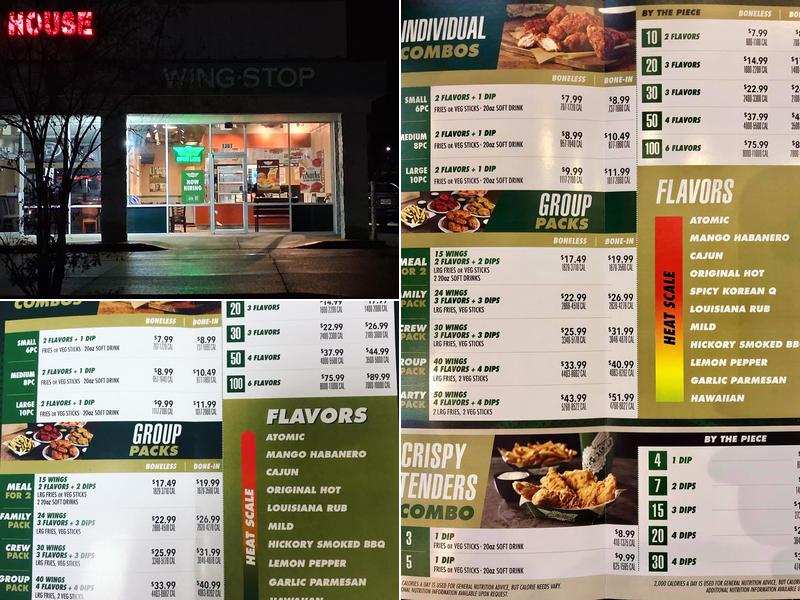 Wingstop Menu