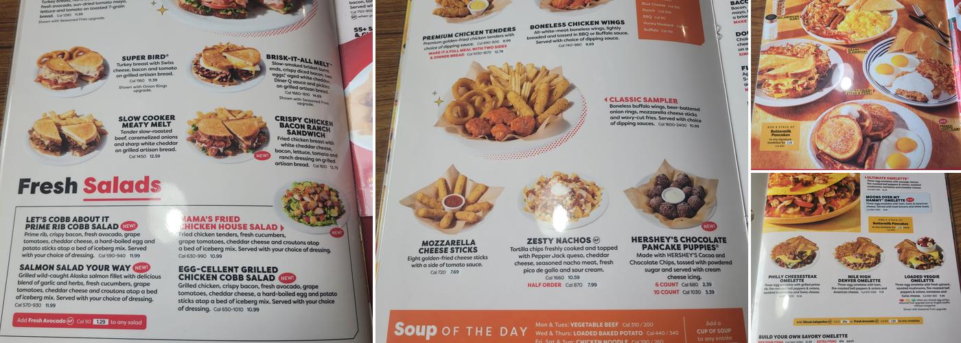 Denny's Menu