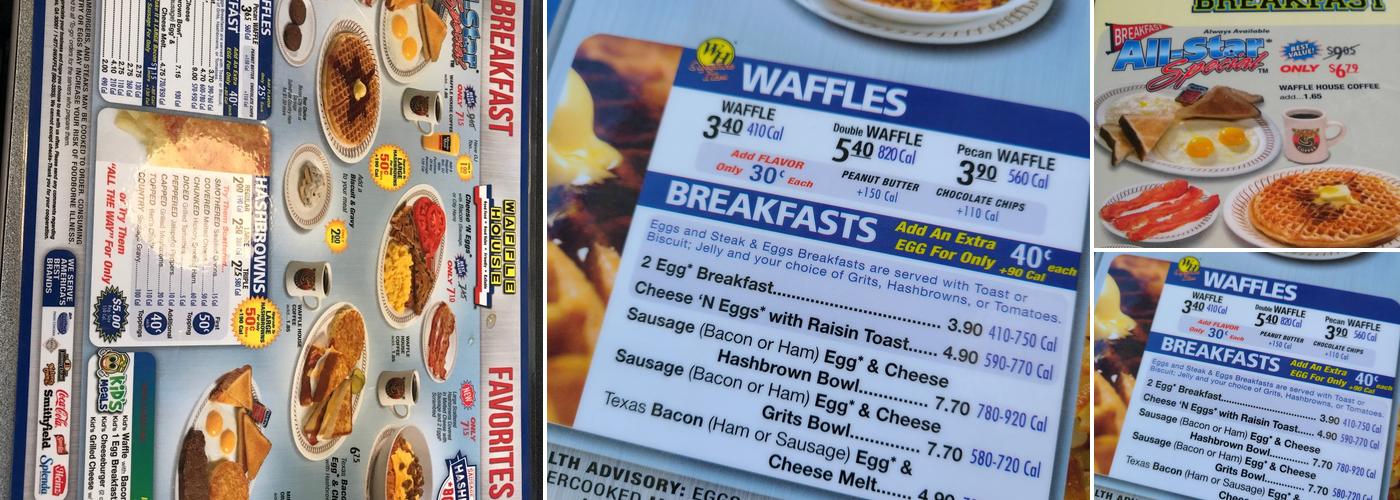 Waffle House Menu