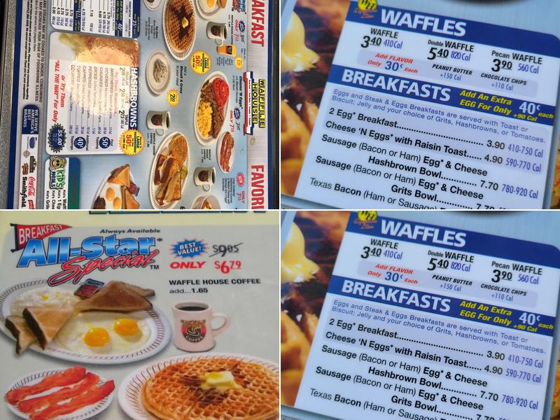 Waffle House Menu