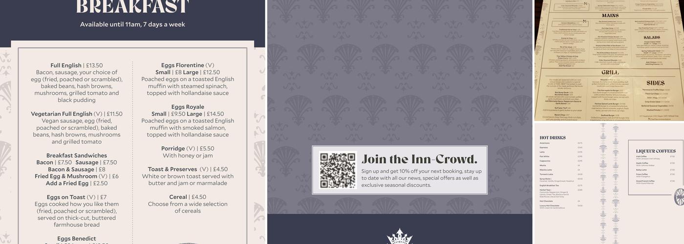 The Harrogate Inn Menu