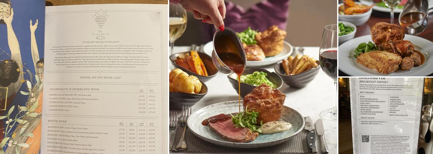 Hotel du Vin Harrogate Menu