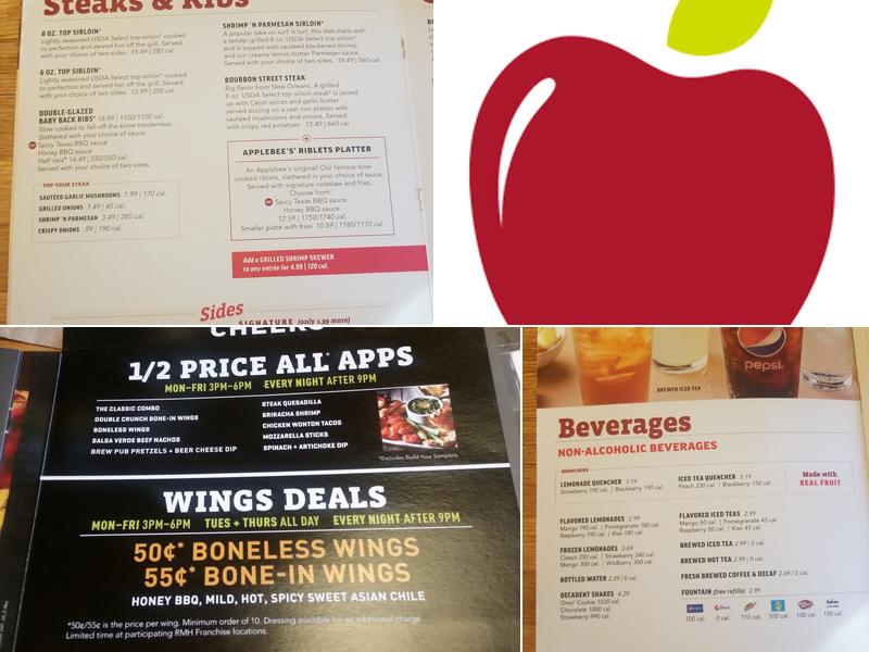 Applebee's Grill + Bar Menu