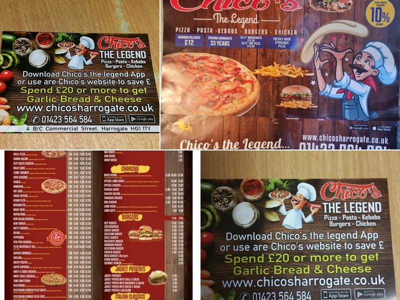 Chicos Continental Menu