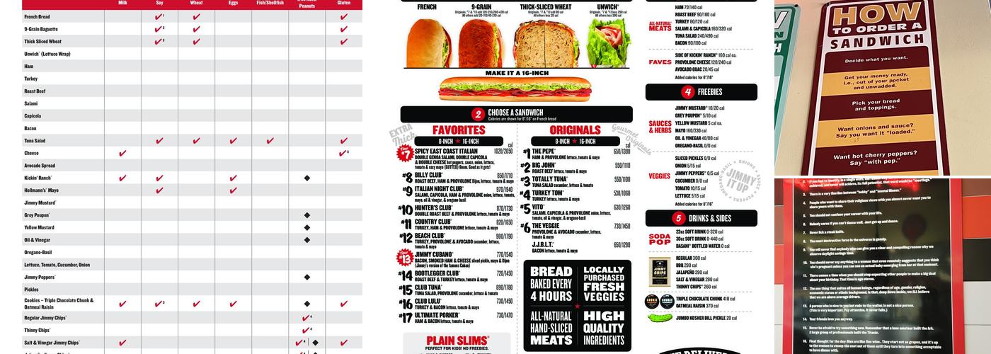 Jimmy John's Menu