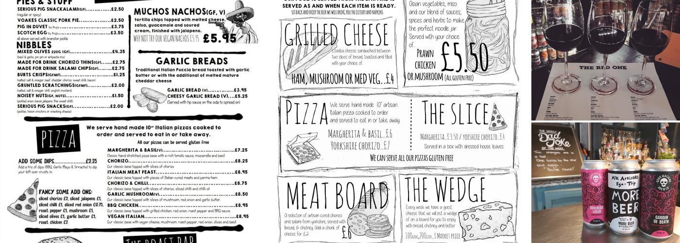 TAP ON TOWER STREET Menu