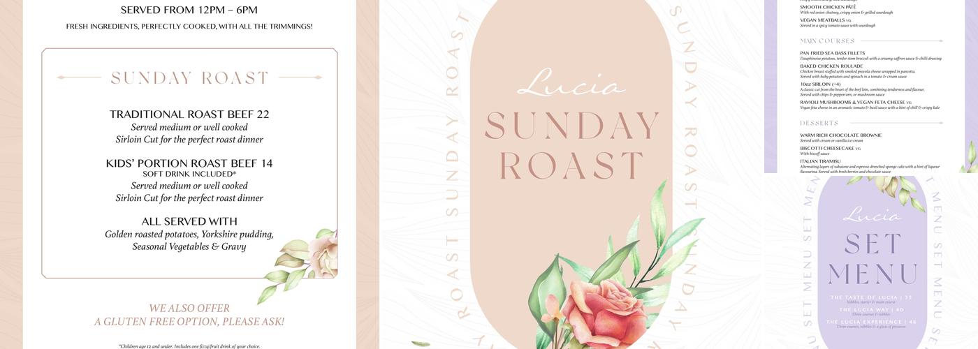 Lucia Wine Bar & Grill Menu