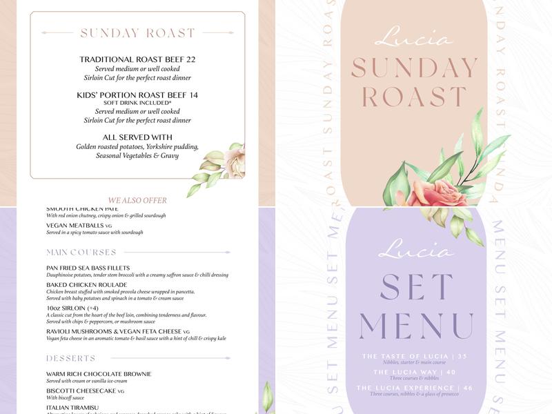 Lucia Wine Bar & Grill Menu