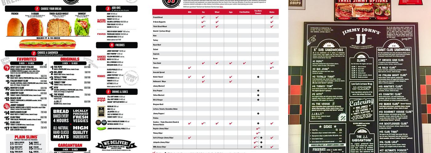 Jimmy John's Menu