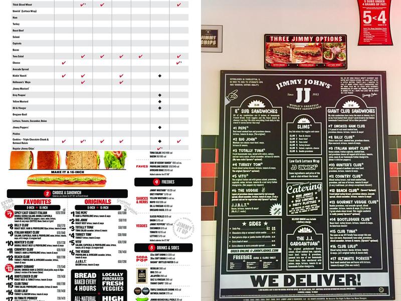 Jimmy John's Menu