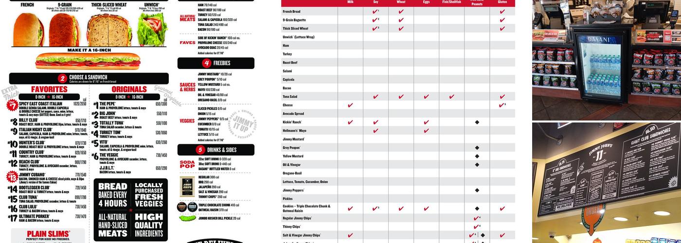 Jimmy John's Menu