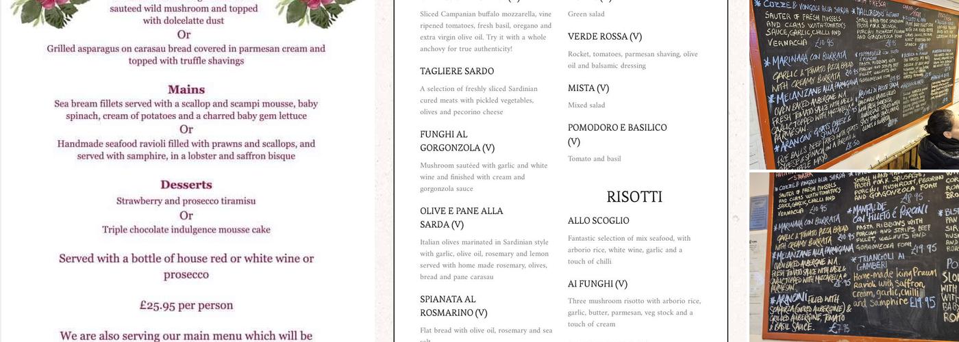 Il Paradiso Del Cibo Menu