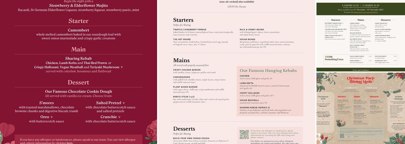 The Botanist Bar & Restaurant York Menu