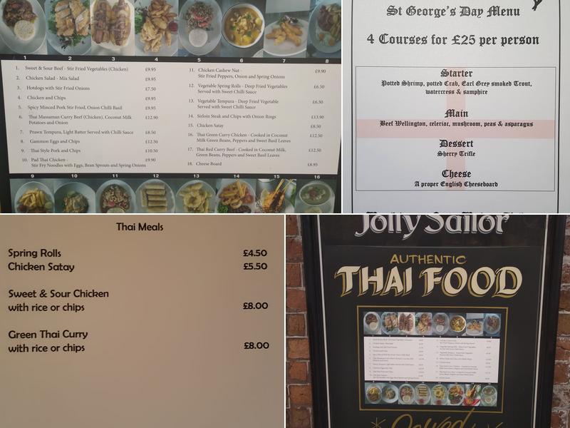 The Jolly Sailor Menu