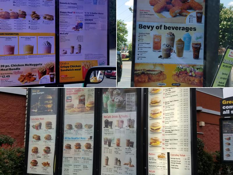 McDonald's Menu