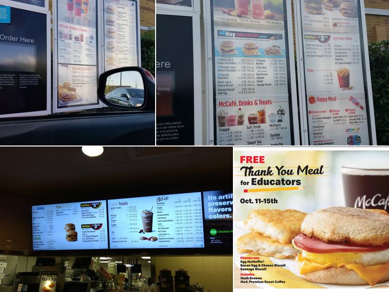 McDonald's Menu