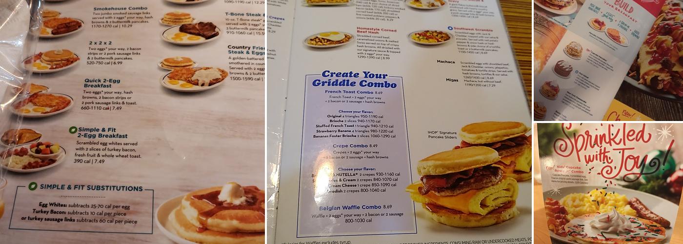 IHOP Menu