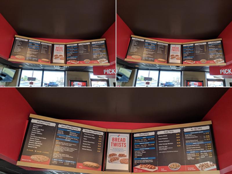 Domino's Pizza Menu