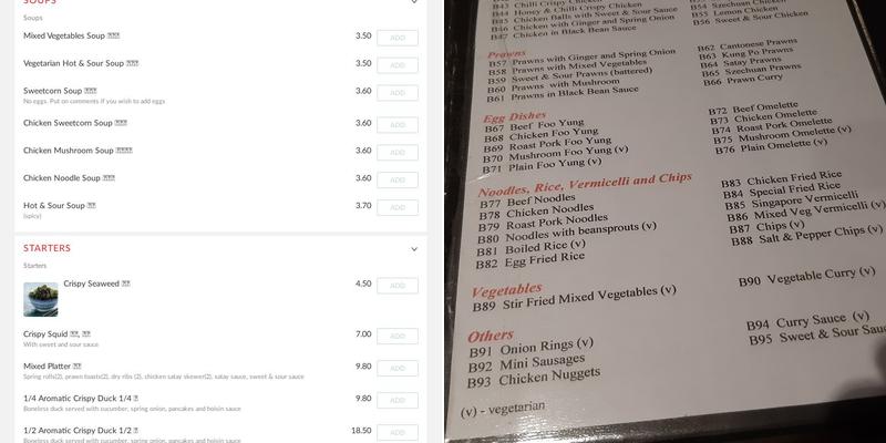 White Lotus Goomet Menu