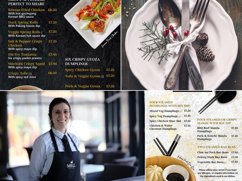 The Mill Hotel & Spa Menu