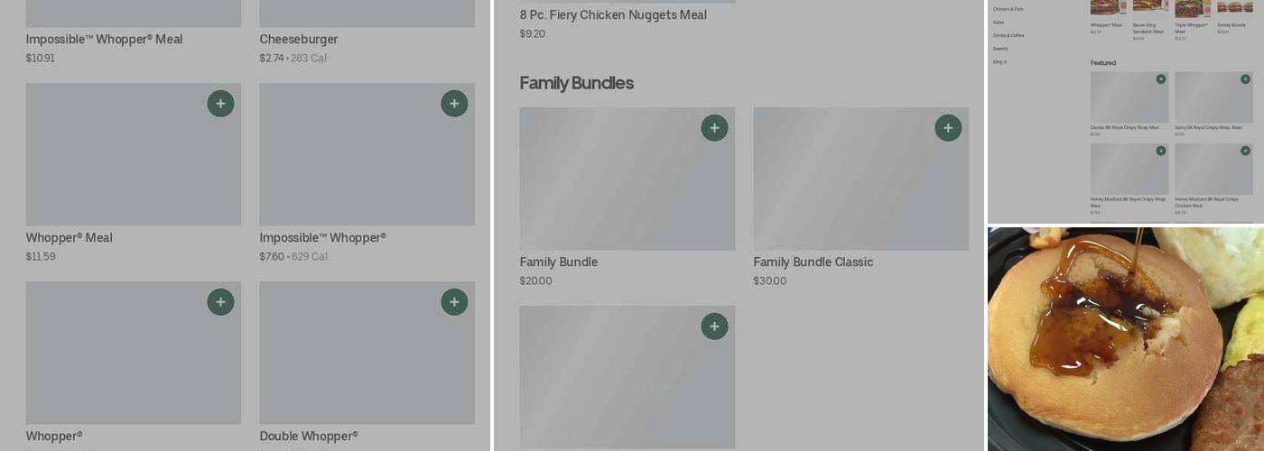 Burger King Menu