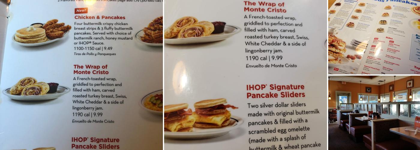 IHOP Menu