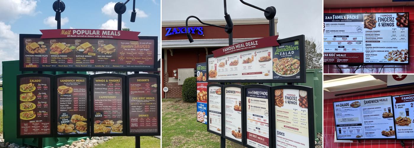 Zaxby's Chicken Fingers & Buffalo Wings Menu