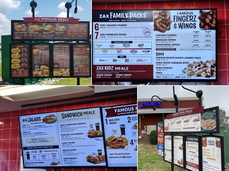 Zaxby's Chicken Fingers & Buffalo Wings Menu