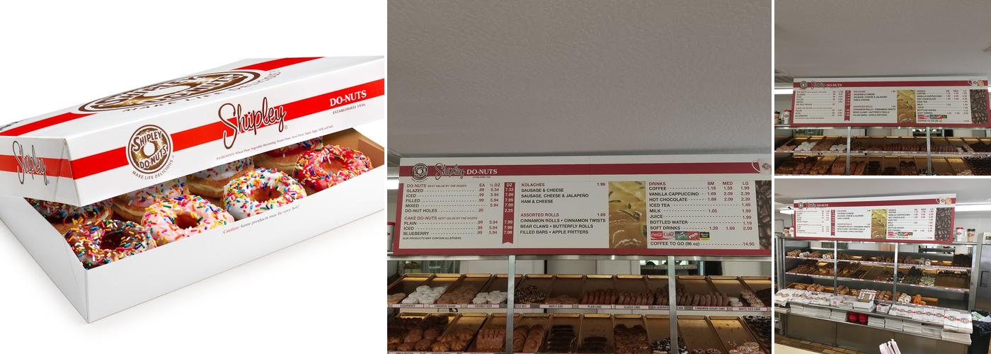Shipley Do-Nuts Menu