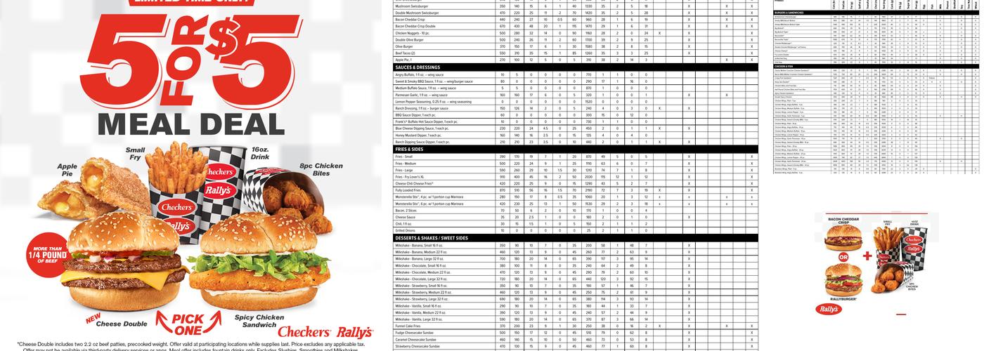 Checkers Menu