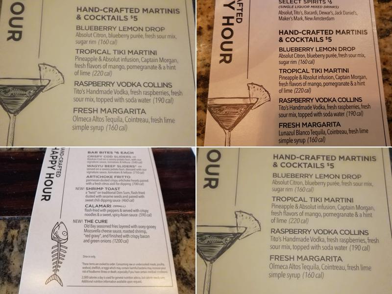 Bonefish Grill Menu