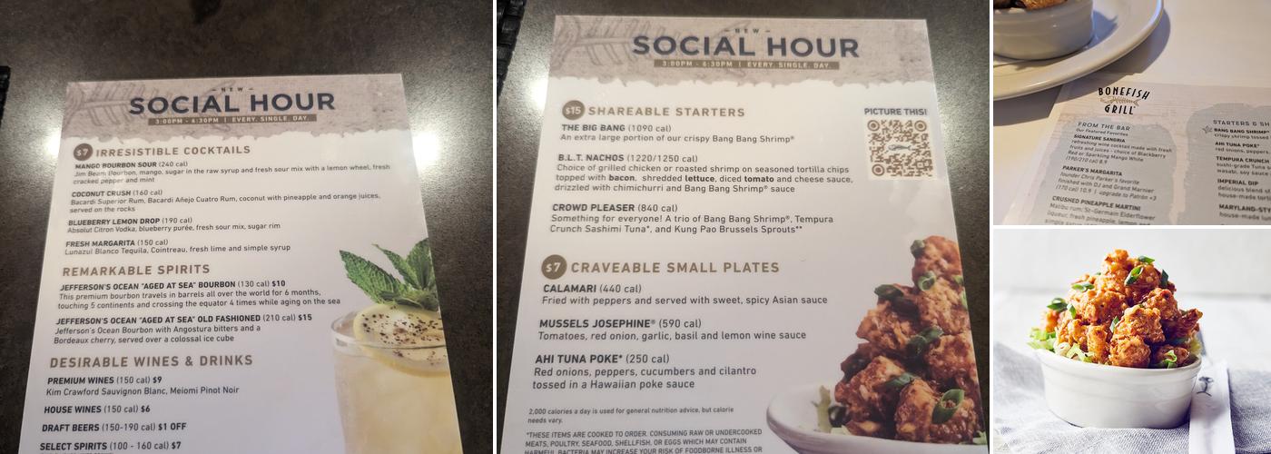 Bonefish Grill Menu