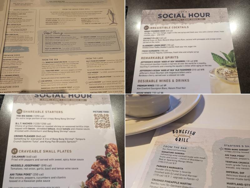Bonefish Grill Menu
