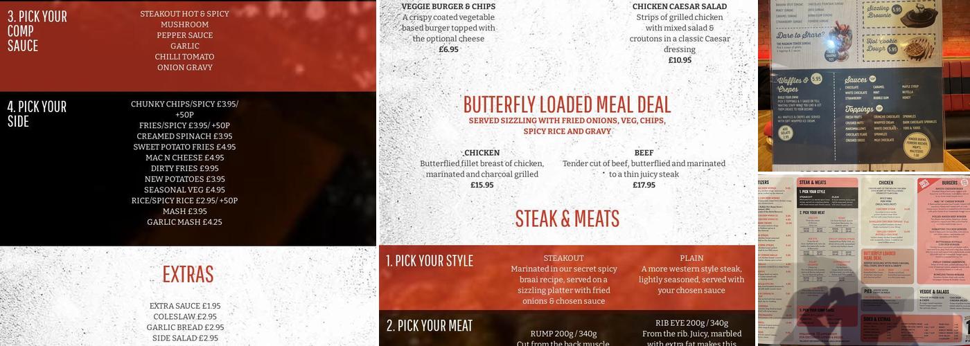 Steakout Menu