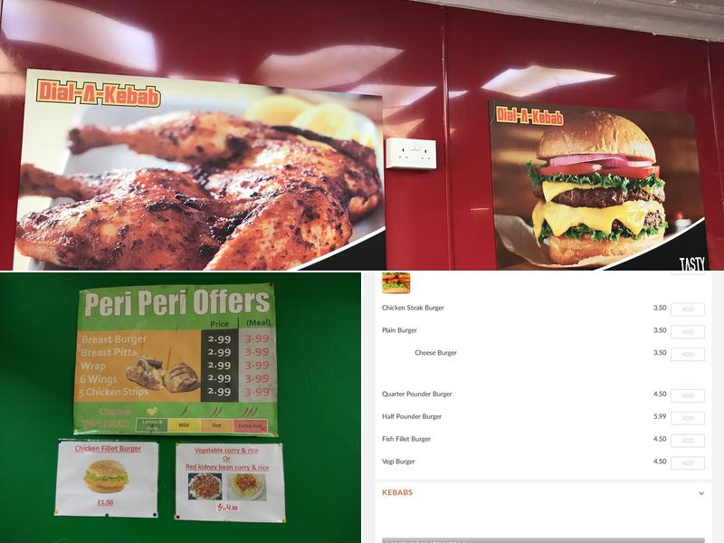 Dial A Kebab Menu