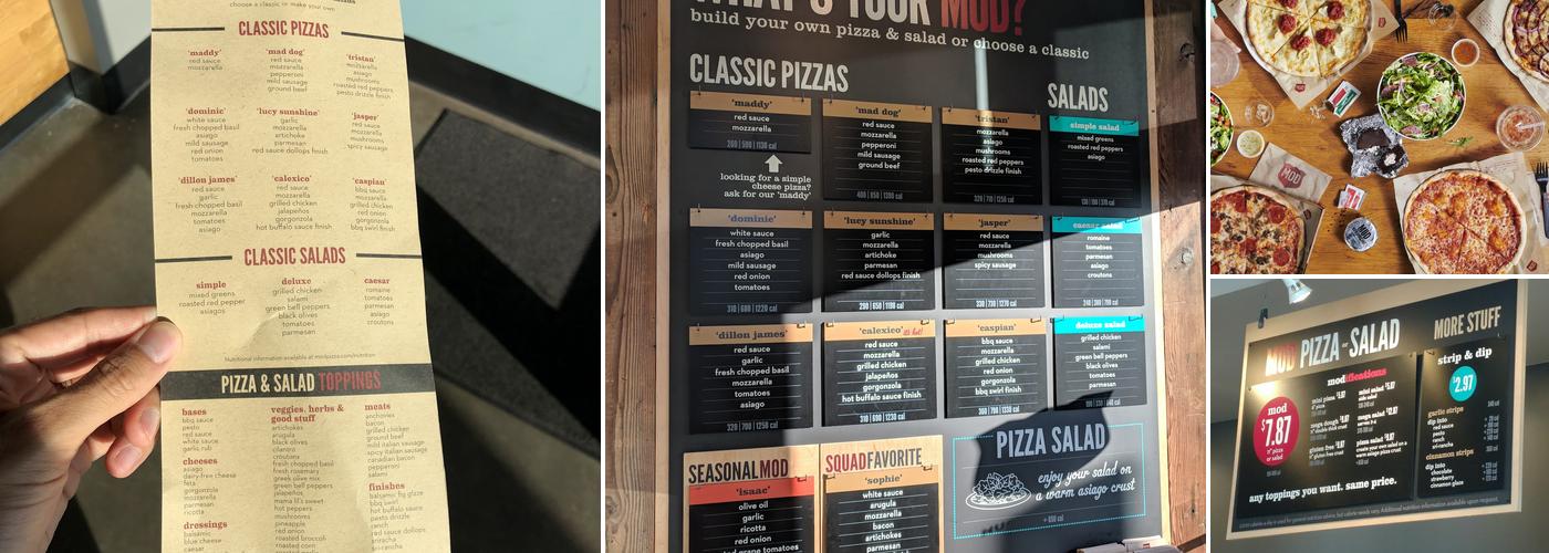 MOD Pizza Menu