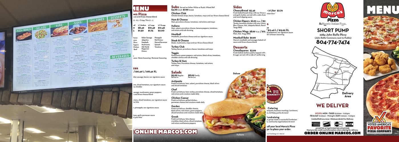 Marco's Pizza Menu
