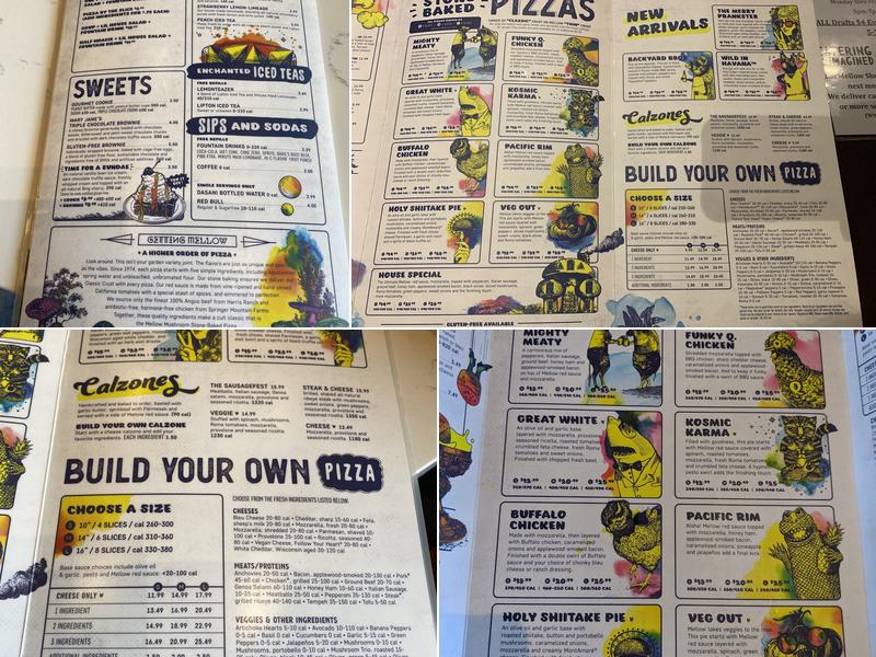 Mellow Mushroom Short Pump Menu