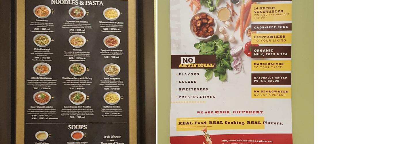 Noodles and Company Menu