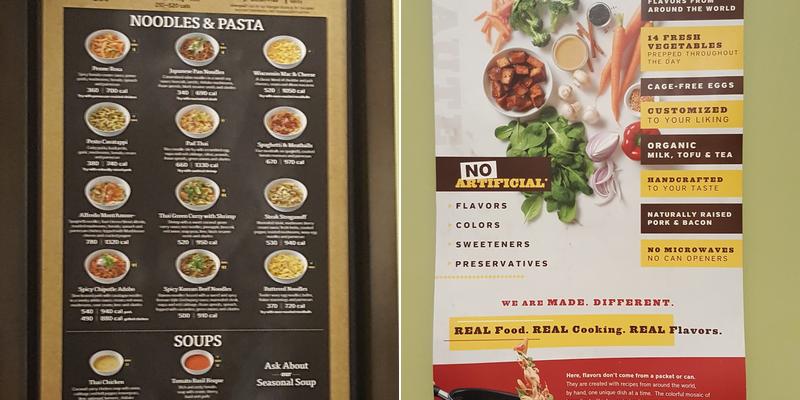 Noodles and Company Menu