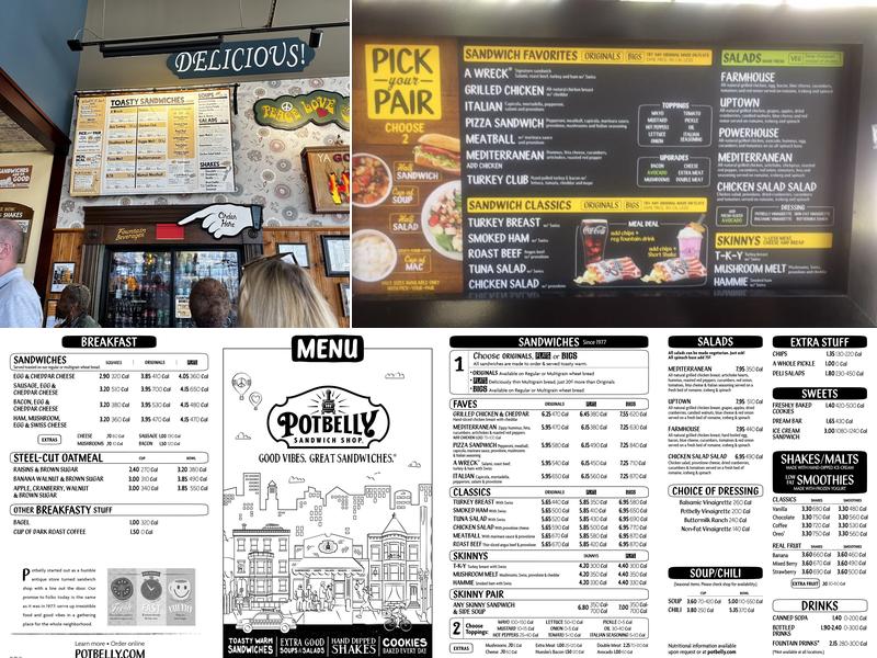 Potbelly Menu