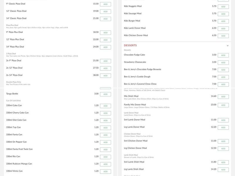 Marmaris BBQ House Menu