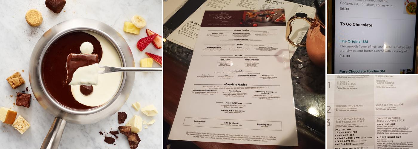 The Melting Pot Menu