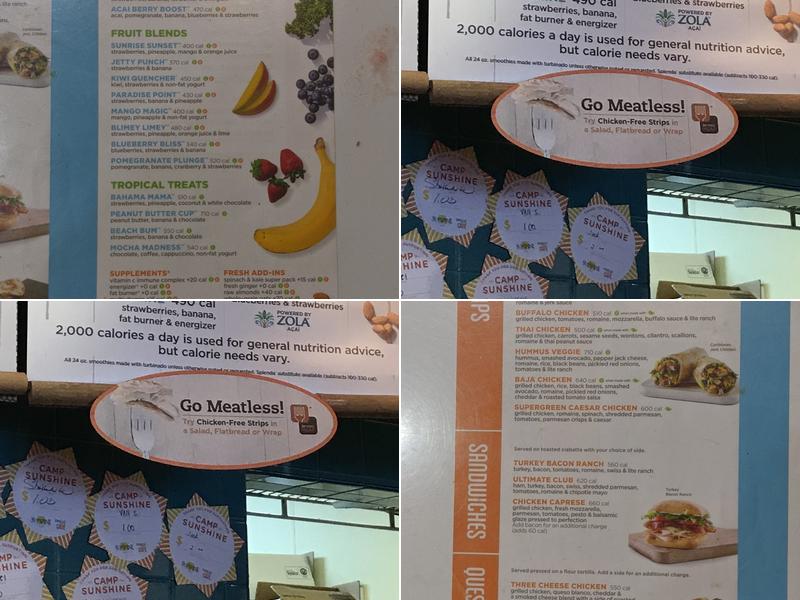 Tropical Smoothie Cafe Menu