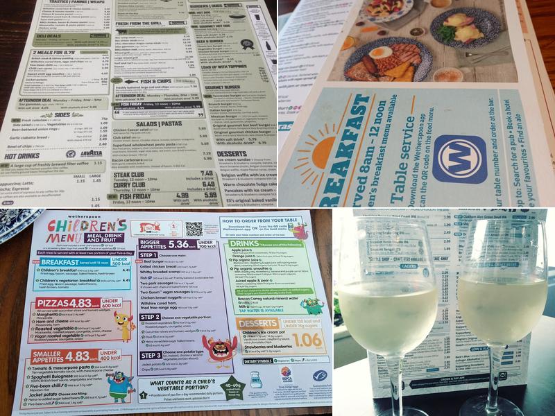 The Union Rooms - JD Wetherspoon Menu